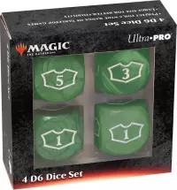 Ilustracja Ultra Pro: Magic the Gathering - Green Mana - 22 mm Deluxe Loyalty Dice Set
