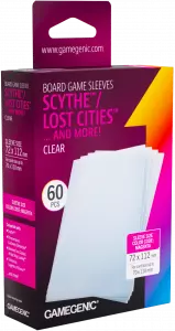 Ilustracja Gamegenic: Board Game Sleeves - Scythe (72x112 mm) - Koszulki na Karty - Clear Matte - 60 sztuk