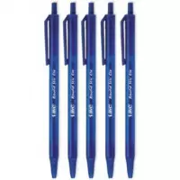Ilustracja Bic Długopis Automatyczny Round Stic Click Niebieski 380417 5szt
