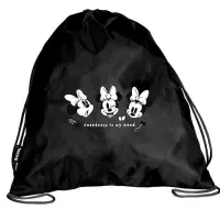 Ilustracja produktu BeUniq Worek Szkolny Minnie Mouse Black DM25MC-714
