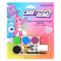 Ilustracja produktu Starpak Farby Do Malowania Twarzy 6 Kolorów z Naklejkami Care Bears 576588