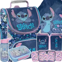 Ilustracja Paso Zestaw Szkolny 5el.Stitch Cool Tornister DS26XX-525 + Piórnik DS26XX-P001BW + Worek DS26XX-712