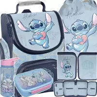 Ilustracja produktu Paso Zestaw Szkolny 5el.Stitch Blue Tornister DS26UU-525 + Piórnik DS26UU-P001BW + Worek DS26UU-712