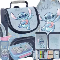 Ilustracja produktu Paso Zestaw Szkolny 5el.Stitch Blue Tornister DS26UU-525 + Piórnik DS26UU-P001 + Worek DS26UU-712