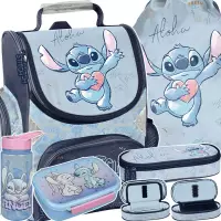 Ilustracja produktu Paso Zestaw Szkolny 5el.Stitch Blue Tornister DS26UU-525 + Piórnik DS26UU-013 + Worek DS26UU-712