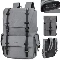 Ilustracja produktu R-Bag Plecak Męski na Laptopa 15" z USB Packer Grey Z012