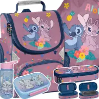 Ilustracja Paso Zestaw Szkolny 5el.Aloha Różowy Tornister DS26VV-525 + Piórnik DS26VV-013 + Worek DS26VV-712