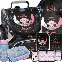 Ilustracja produktu Paso Zestaw Szkolny 5el. Stitch Black Tornister DS26YY-525 + Piórnik DS26YY-P001BW + Worek DS26YY-712