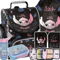 Ilustracja produktu Paso Zestaw Szkolny 5el. Stitch Black Tornister DS26YY-525 + Piórnik DS26YY-P001 + Worek DS26YY-712