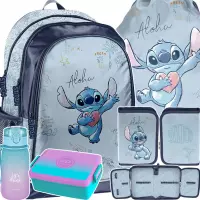 Ilustracja produktu Paso Zestaw Szkolny 5el.Stitch Blue Plecak DS26UU-081 + Piórnik DS26UU-P001BW + Worek DS26UU-712