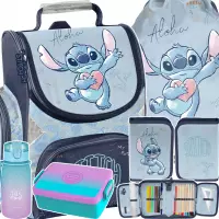 Ilustracja produktu Paso Zestaw Szkolny 5el.Stitch Blue Tornister DS26UU-525 + Piórnik DS26UU-P001 + Worek DS26UU-712