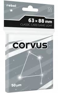 Ilustracja produktu Rebel Koszulki na Karty Light Corvus "Classic Cart Game Light" - 63x88 mm - 100 sztuk