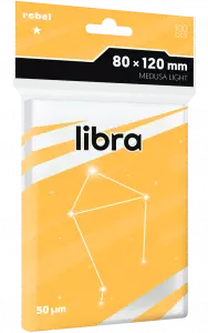 Ilustracja produktu Rebel Koszulki na karty Light Libra "Medusa Light" 80x120 mm - 100 sztuk