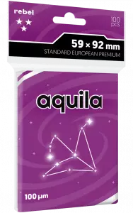 Ilustracja produktu Rebel Koszulki na Karty Premium Aquila "Standard European Premium" - 59x92 mm - 100 sztuk