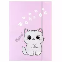 Ilustracja produktu Starpak Teczka z Gumką Kotek Plusz 559723