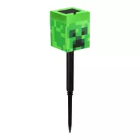 Ilustracja Lampka Solarna na Nóżce Minecraft - Creeper