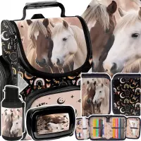Ilustracja produktu  Paso Zestaw Szkolny 5el. Horses Tornister PP26HR-525 + Piórnik PP26HR-P001 + Worek PP26HR-712