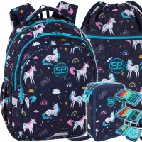 Ilustracja produktu Zestaw 3el. CoolPack Jerry Plecak Szkolny Mrs Unicorn F029935 + Worek F070935 + Piórnik F067935
