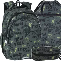 Ilustracja produktu Zestaw 3el. CoolPack Jerry Plecak Szkolny Tiger F029931 + Worek F070931 + Piórnik F062931