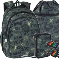 Ilustracja produktu Zestaw 3el. CoolPack Jerry Plecak Szkolny Tiger F029931 + Worek F070931 + Piórnik F066931