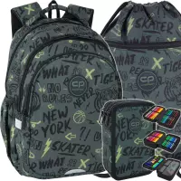 Ilustracja produktu Zestaw 3el. CoolPack Jerry Plecak Szkolny Tiger F029931 + Worek F070931 + Piórnik F067931