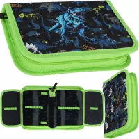 Ilustracja produktu Starpak Piórnik Dwuklapkowy Bez Wyposażenia Dino Glow 550997