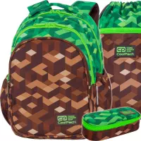 Ilustracja produktu CoolPack Zestaw Szkolny City Jungle 3el. Plecak Jerry C29199/F + Worek C70199 + Piórnik C62199/F