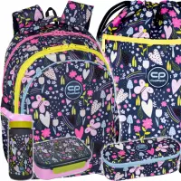 Ilustracja produktu CoolPack Zestaw Szkolny In The Garden 5el. Plecak Jerry F029831 + Piórnik F062831 + Worek F070831 + Z08831 + Z18831