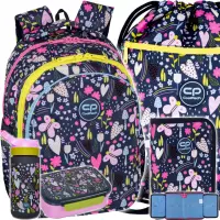Ilustracja produktu CoolPack Zestaw Szkolny In The Garden 5el. Plecak Jerry F029831 + Piórnik F076831 + Worek F070831 + Z08831 + Z18831