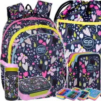 Ilustracja produktu CoolPack Zestaw Szkolny In The Garden 5el. Plecak Jerry F029831 + Piórnik F067831 + Worek F070831 + Z08831 + Z18831