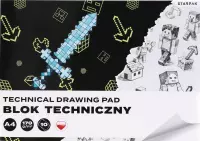 Ilustracja produktu Starpak Blok Techniczny Biały A4 10 Kartek Pixel 588813