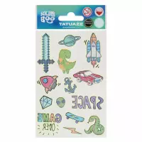 Ilustracja Sticker Boo Tatuaż Zmywalny Dla Chłopca 559324