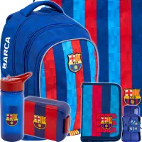 Ilustracja Astra Zestaw Szkolny 5el. FC Barcelona Plecak AB340 502023094 + Worek 507023033 + Piórnik 503023058 + 511025014 + 511025015