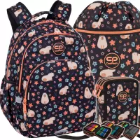 Ilustracja produktu CoolPack Zestaw Szkolny Capybara Kapibara 3el. Plecak Base Plus F027937 + Worek F070937 + Piórnik F067937