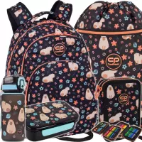 Ilustracja CoolPack Zestaw Szkolny Capybara Kapibara 5el. Plecak Base Plus F027937 + Worek F070937 + Piórnik F066937 + Z18937 + Z17937