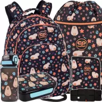 Ilustracja CoolPack Zestaw Szkolny Capybara Kapibara 5el. Plecak Base Plus F027937 + Worek F070937 + Piórnik F076937 + Z18937 + Z17937