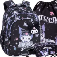 Ilustracja CoolPack Zestaw Szkolny Kuromi 3el. Plecak Jerry F029031 + Worek F054031 + Piórnik F060031