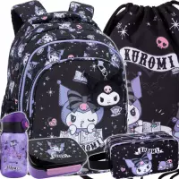 Ilustracja CoolPack Zestaw Szkolny Kuromi 5el. Plecak Jerry F029031 + Worek F054031 + Piórnik F060031 + 14003PTR + 14041PTR