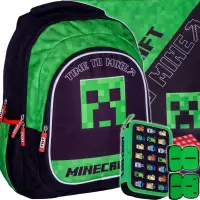 Ilustracja Astra Zestaw Szkolny Minecraft 3el. Plecak 502022132 + Worek 507022041 + Piórnik 503020200