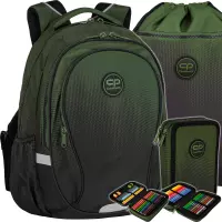 Ilustracja produktu CoolPack Zestaw Szkolny Gradient Grass 3el Plecak F002757 + Worek F070757 + Piórnik F066757