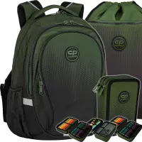 Ilustracja CoolPack Zestaw Szkolny Gradient Grass 3el Plecak F002757 + Worek F070757 + Piórnik F067757