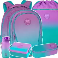 Ilustracja produktu CoolPack Zestaw Szkolny Gradient Blueberry 5el. Plecak F002505 + Piórnik E62505/F + Worek E70505 + Z07505 + 56162CP