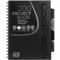 Ilustracja produktu Coolpack Kołozeszyt Czarny B5 100 Kartek Kratka 94146CP