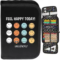 Ilustracja produktu Paso Piórnik Dwuklapkowy z Wyposażeniem Feel Happy SM25LR-P001