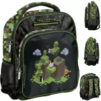 Ilustracja Paso Plecak Przedszkolny Pixel Green PP25PX-337