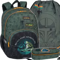 Ilustracja CoolPack Zestaw Szkolny Mandalorian 3el. Plecak Rider F109781 + Worek F054781 + Piórnik F062781