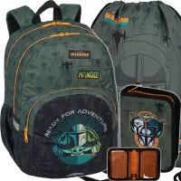 Ilustracja produktu CoolPack Zestaw Szkolny Mandalorian 3el. Plecak Rider F109781 + Worek F054781 + Piórnik F076781