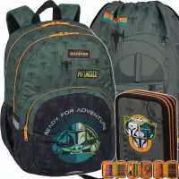 Ilustracja produktu CoolPack Zestaw Szkolny Mandalorian 3el. Plecak Rider F109781 + Worek F054781 + Piórnik F067781