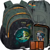 Ilustracja produktu CoolPack Zestaw Szkolny Mandalorian 3el. Plecak Jerry F029781 + Worek F054781 + Piórnik F076781