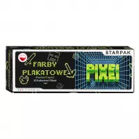 Ilustracja produktu Starpak Farby Plakatowe 12 Kolorów 20ml Pixel Game 586308